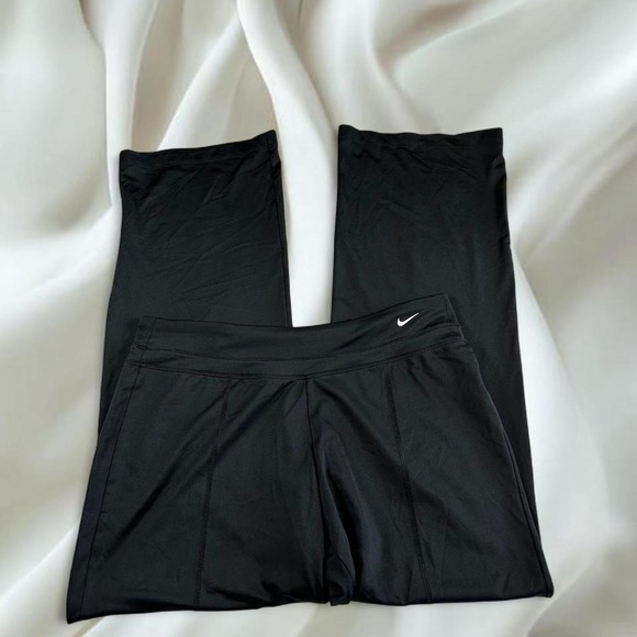 Nike Pants - Nike black flare track pants Y2K vintage athletic